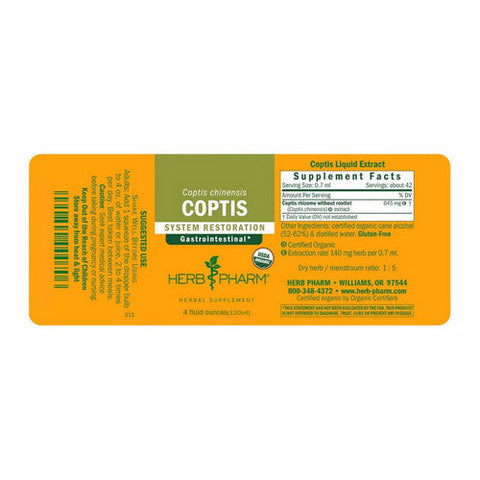 Herb Pharm, Coptis, 4 Oz Herb Pharm