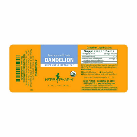 Herb Pharm, Dandelion Extract, 4 Oz