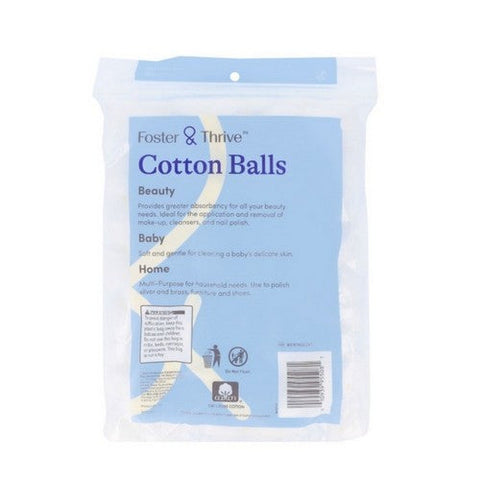 Foster And Thrive, Cotton Balls, 100 Count Foster And Thrive