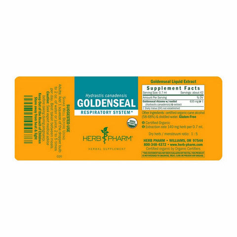 Herb Pharm, Goldenseal Extract, 4 Oz Herb Pharm