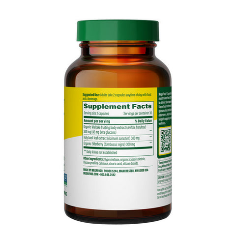 MegaFood, Superfood Mushroom Immune Support, 60 Capsules