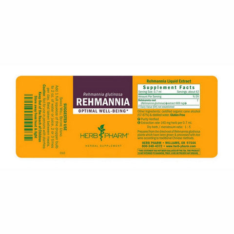 Herb Pharm, Rehmannia, 4 Oz Herb Pharm