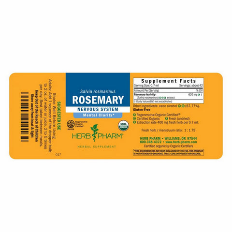 Herb Pharm, Rosemary Extract, 4 Oz