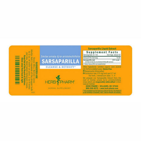 Herb Pharm, Sarsaparilla, 4 Oz Herb Pharm