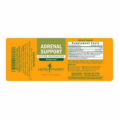 Herb Pharm, Adrenal Support, 4 Oz Herb Pharm