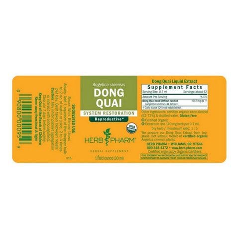 Herb Pharm, Dong Quai Extract, 1 Oz Herb Pharm