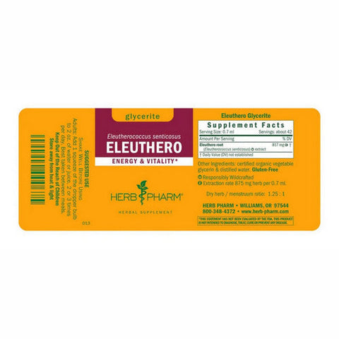 Herb Pharm, Eleuthero Glycerite, 4 Oz Herb Pharm