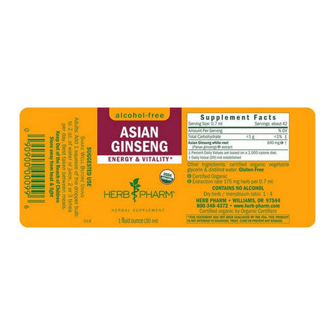 Herb Pharm, Ginseng Glycerite, 1 Oz Herb Pharm