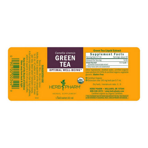 Herb Pharm, Green Tea Extract, 1 Oz Herb Pharm