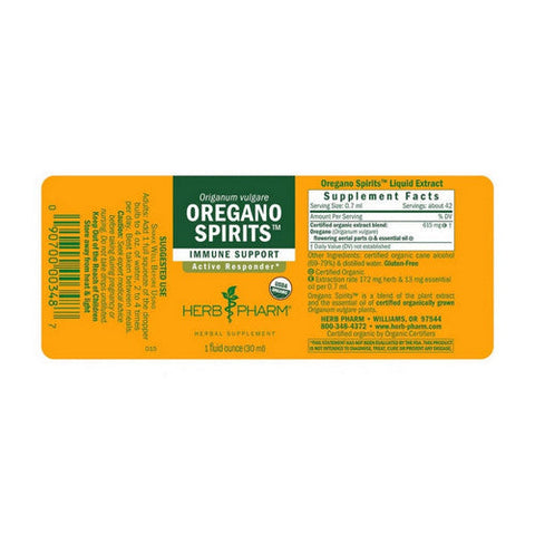 Herb Pharm, Oregano Spirits, 1 Oz Herb Pharm