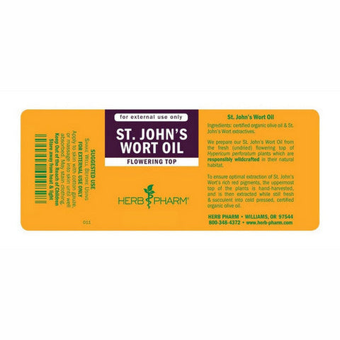 Herb Pharm, St. John's Wort Oil, 4 Oz Herb Pharm