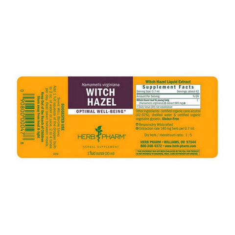 Herb Pharm, Witch Hazel Extract, 1 Oz Herb Pharm