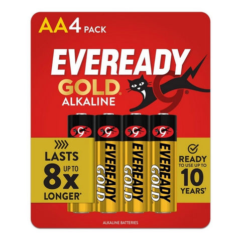 Energizer, Gold Alkaline Batteries AA, 4 Count