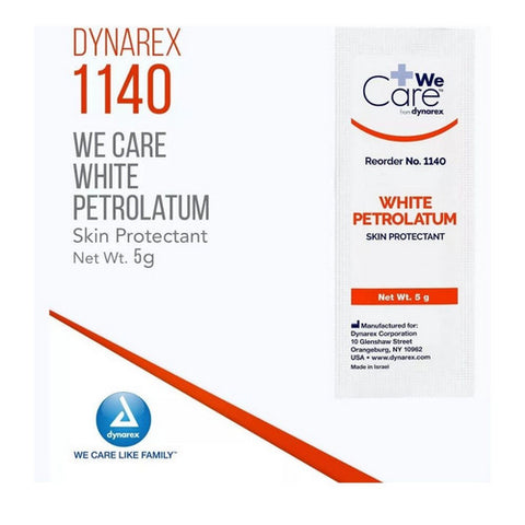 Dynarex, Petroleum White Lubricating Jelly, 144 Packets