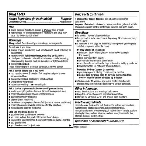 Good Sense, Omeprazole Delayed Release Tablets, 20 Mg, 28 Tabs