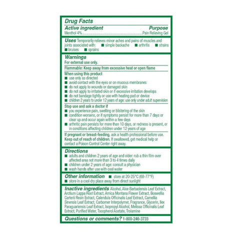 Biofreeze, Muscle Pain Overnight Gel, 3 Oz