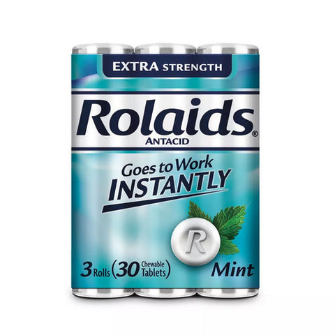 Rolaids, Original Digestive Chewable Tablets, 30 Count