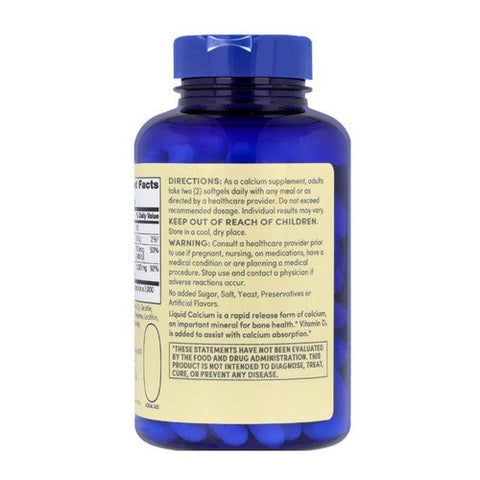 Foster And Thrive, Calcium Plus Vitamin D3 Softgels, 1200 MG, 120 Count Foster And Thrive