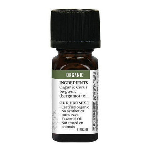 Aura Cacia, Organic Bergamot Essential Oil, 0.25 Oz Aura Cacia
