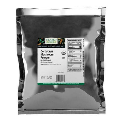 Frontier Co-op, Frontier Coop Organic Cordyceps Mushroom Powder, 0.25 Lb
