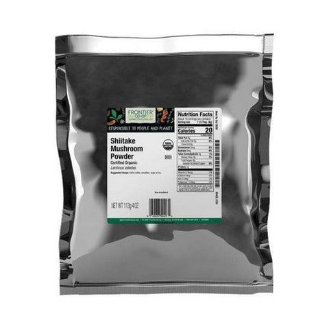 Frontier Co-op, Frontier Coop Organic Shiitake Mushroom Powder, 0.25 Lb