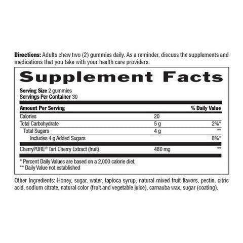 Country Life, Tart Cherry Honey Gummy, 60 Gummies