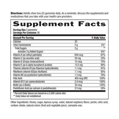 Country Life, Adult Multivitamin Honey Gummies, 60 Gummies Country Life