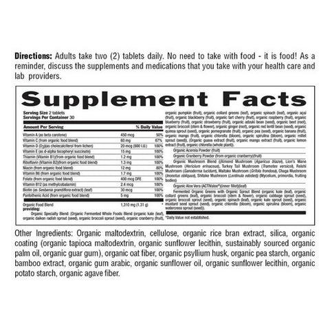 Country Life, Organic Real Food Multivitamin For Women, 60 Tablets