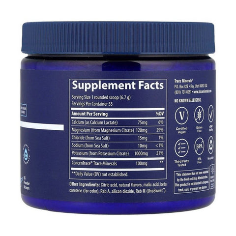 Trace Minerals, Keto Electrolyte Powder Orange, 13 Oz