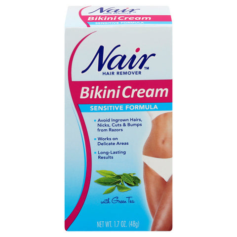 Nair, Sensitive Bikini Cream Hair Remover, 1.7 Oz (Case Of 3)