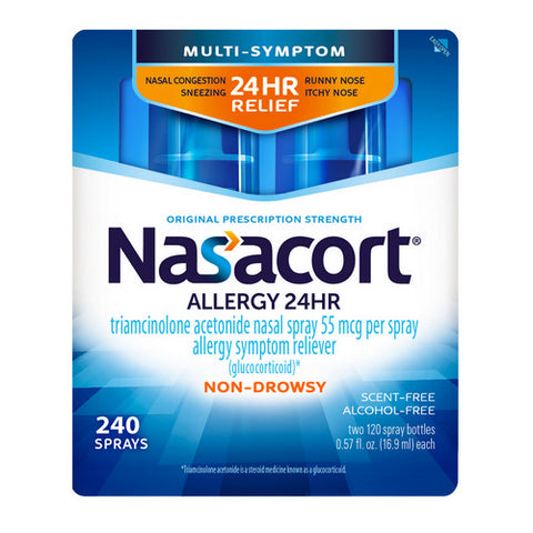 Nasacort, Allergy Relief Spray Triamcinolone Acetonide, 1.14 Oz (Case Of 4)