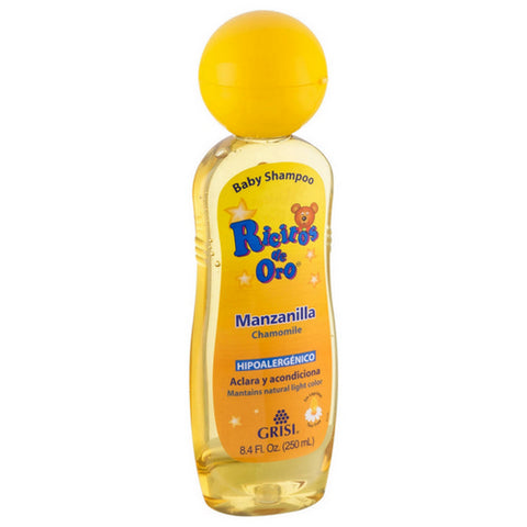Grisi, Ricitos De Oro Chamomile Clarifying Daily Shampoo With Pop-Up Rattle Cap, 8.4 Oz