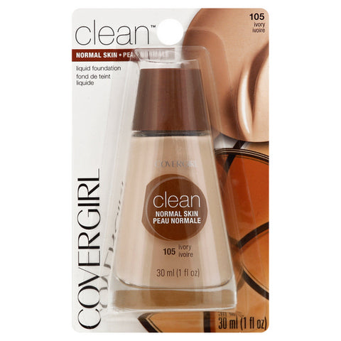 Covergirl, Clean Liquid Foundation Normal Skin 105 Ivory, 1 Oz (Case Of 2)
