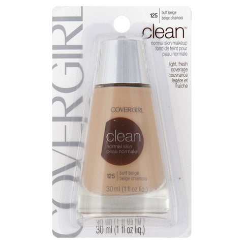 Covergirl, Clean Liquid Makeup Normal Skin 125 Buff Beige, 1 Oz (Case Of 2)