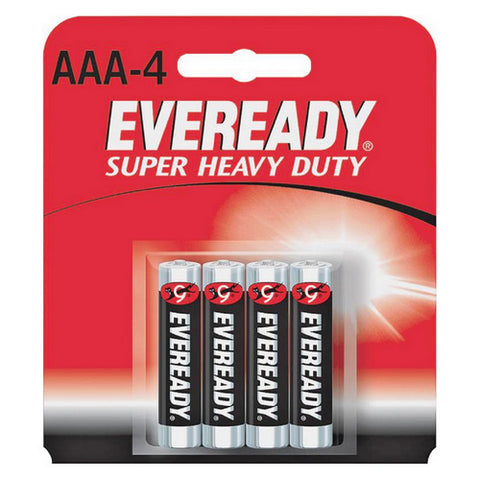 Eveready, Super Heavy Duty Batteries Size AAA, 4 Count (Case Of 24)