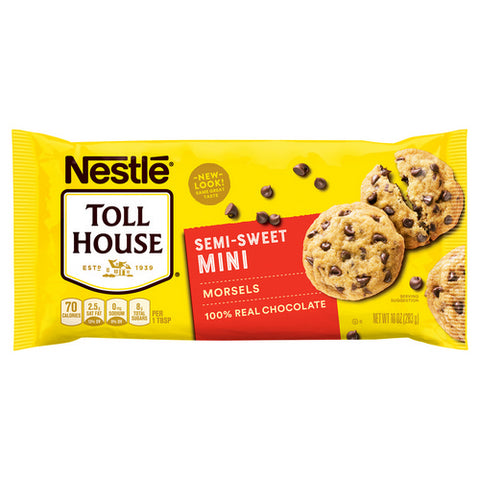 Nestle, Toll House Semi-Sweet Chocolate Mini Chocolate Chips For Baking, 10 Oz (Case Of 12)