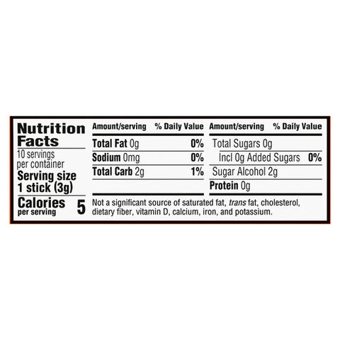 Trident, Gum Mega Tropical Twist Gum With Xylitol Sugar Free, 10 Count (Case Of 9)