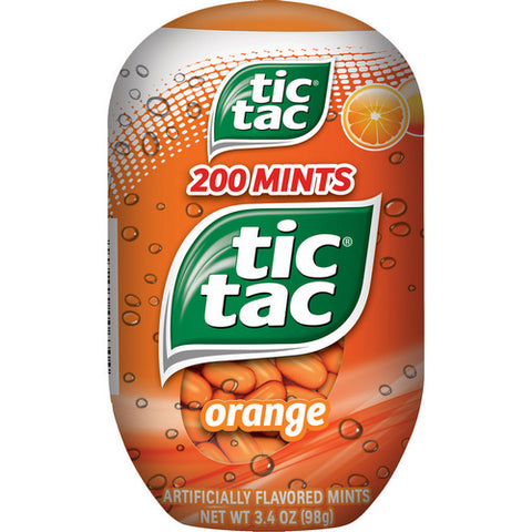 Tic Tac, Orange Artificially Flavored Mints, 3.4 Oz (Case Of 4)