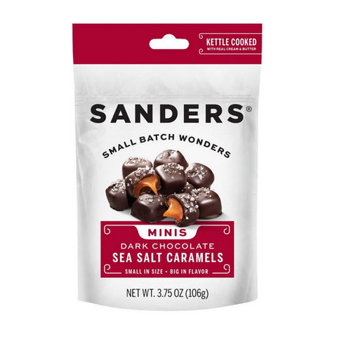 Dark Chocolate Sea Salt Caramel Mini Bites 3.75 Oz (Case Of 12) by Sanders