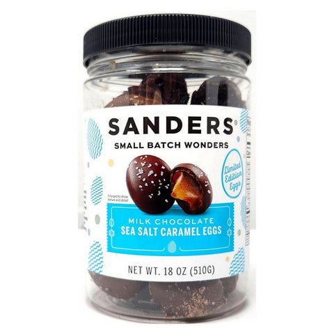 Milk Chocolate Sea Salt Caramel Eggs 18 Oz (Case Of 6) by Sanders