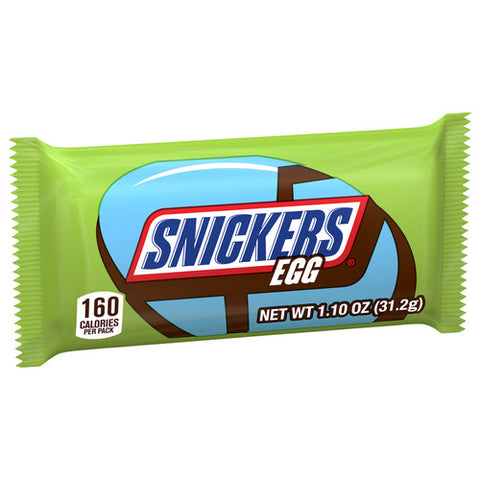 Snickers, Milk Chocolate Easter Egg Candy Bar, 1.1 Oz (Case Of 96)