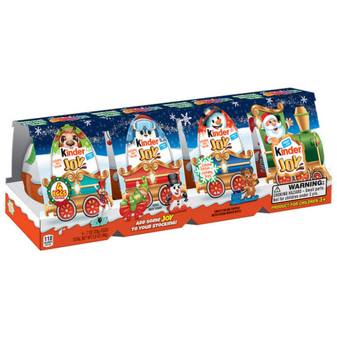 Kinders, Joy Holiday Eggs Sweet Cream And Chocolate Wafers With Toy Inside, 2.8 Oz (Case Of 8)