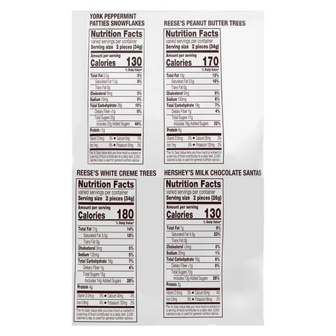 Reese's, York Chocolate And White Creme Assortment Candy Christmas Bulk, 31.8 Oz (Case Of 8)
