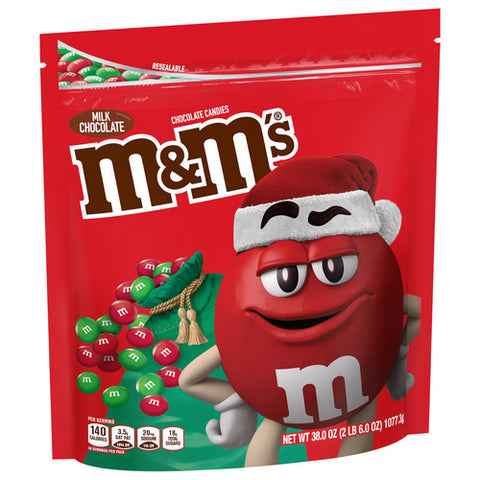 M&M, Milk Chocolate Candies, 38 Oz (Case Of 12)