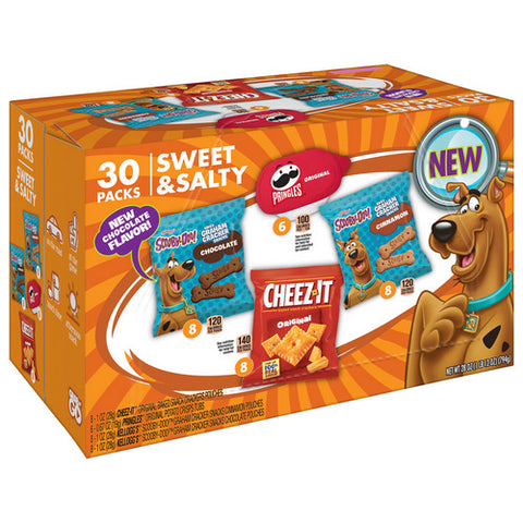 Keebler, Pringles Original Potato Crisps Scooby Doo Cinnamon Graham Crackers Scooby Doo Chocolate Crackers Sw, 28 Oz (Case Of 4)