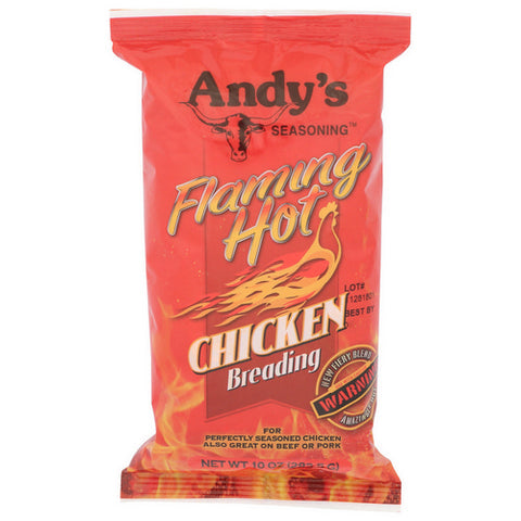 Andys, Flaming Hot Chicken Breading, 10 Oz (Case Of 12)