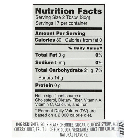 Toschi, Black Cherries In Syrup, 18 Oz (Case Of 6)