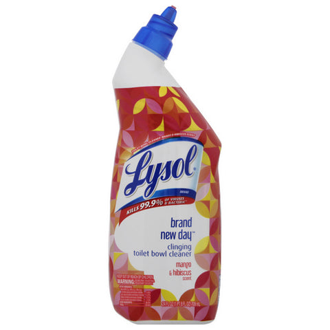 Lysol, Clinging Toilet Bowl Cleaner Brand New Day Mango And Hibiscus, 24 Oz (Case Of 9)