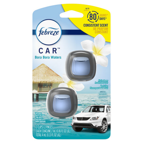 Febreze, Car Air Freshener Vent Clip Bora Bora Scent, .13Oz (Case Of 8)