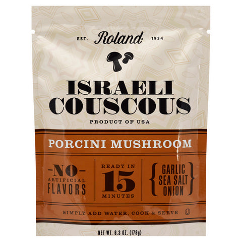 Roland, Israeli Couscous Porcini Mushrooms, 6.3 Oz (Case Of 6)